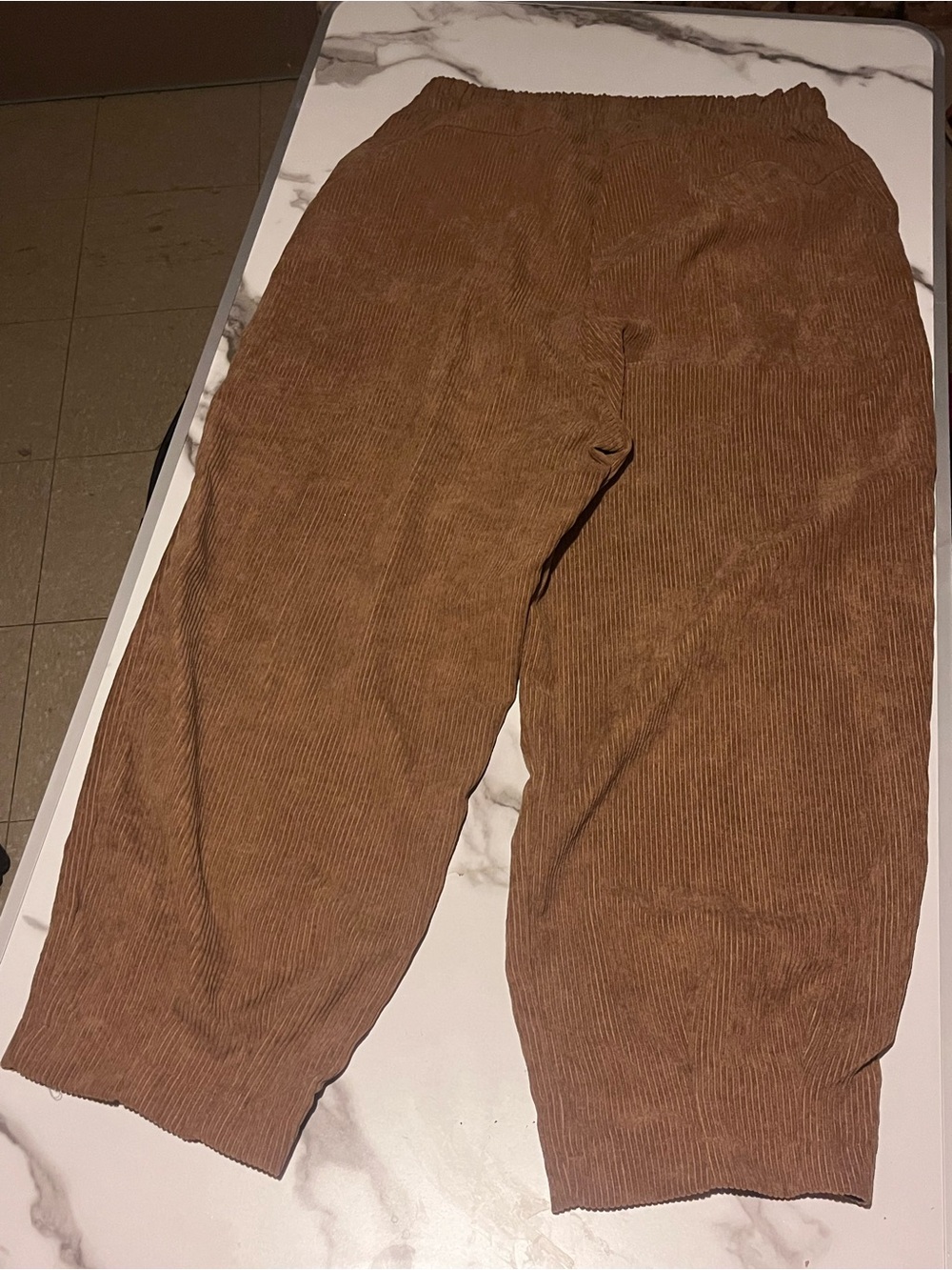 Zenana Outfitters Brown Corduroy Jogger Fall Pants